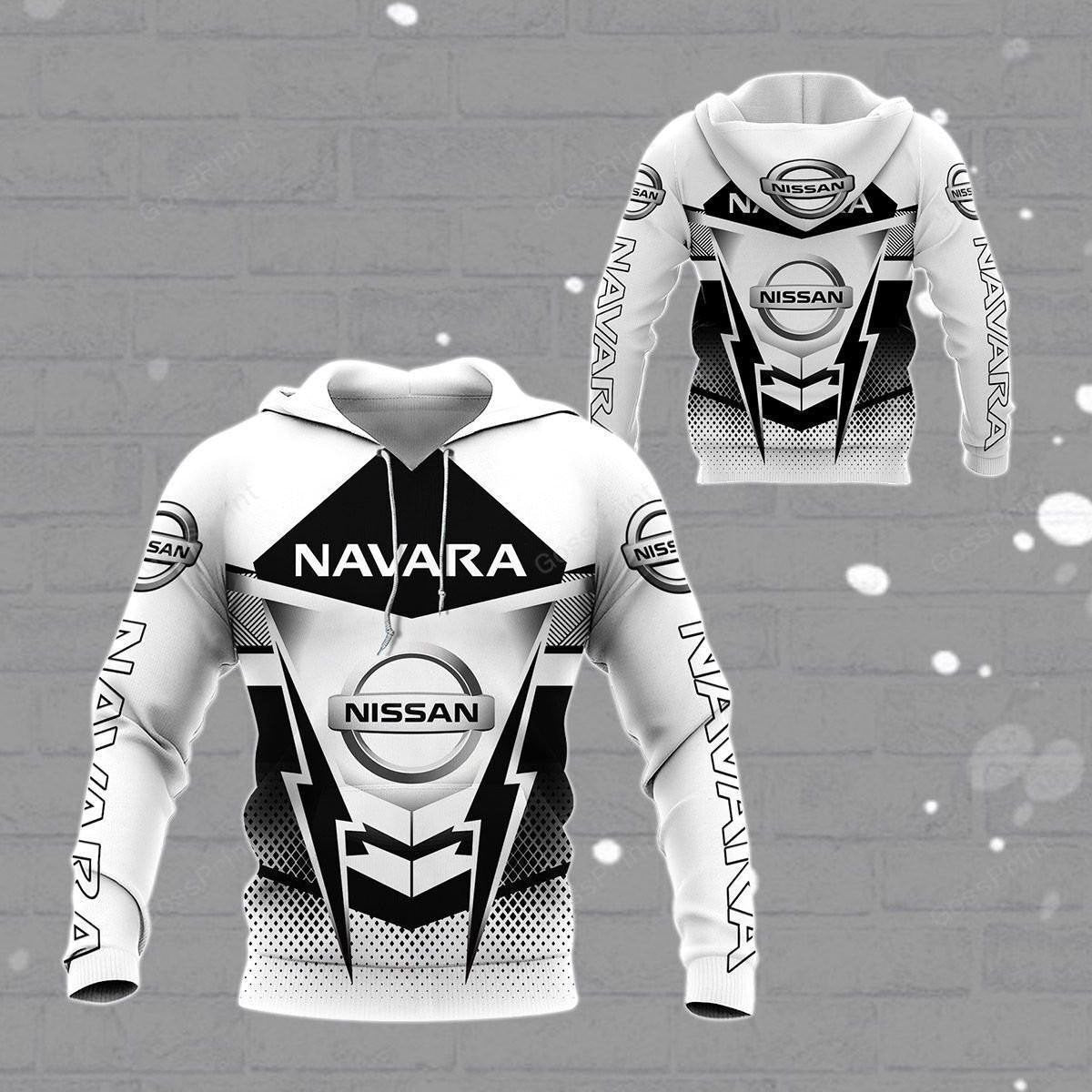 Nissan Navara Black And White, Nissan Lover Gift All Over Print Hoodie, Zip Hoodie 190
