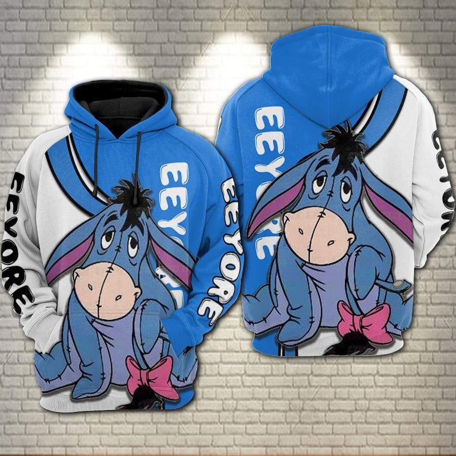 Eeyore Donkey Winnie The Pooh Disney Aop Hoodie