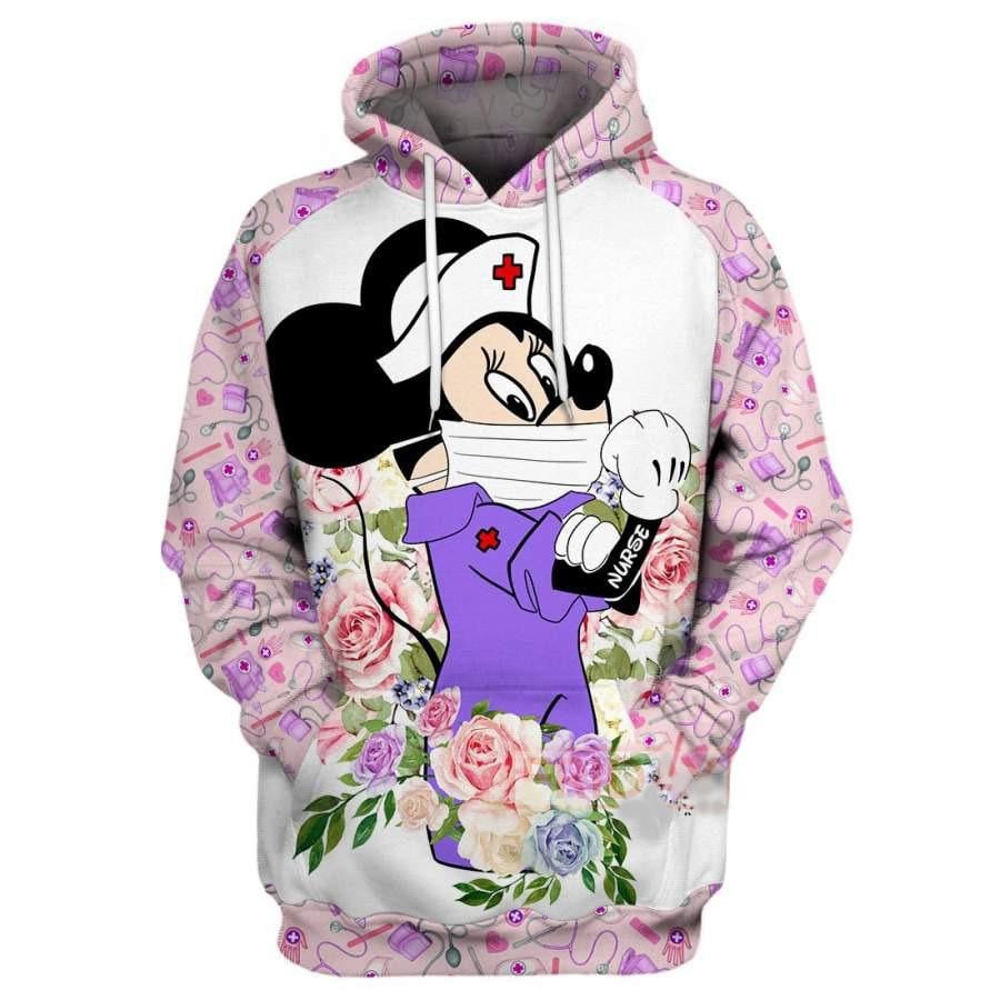 Disney Minnie Mouse, Minnie Nurse Unbreakable Aop Hoodie