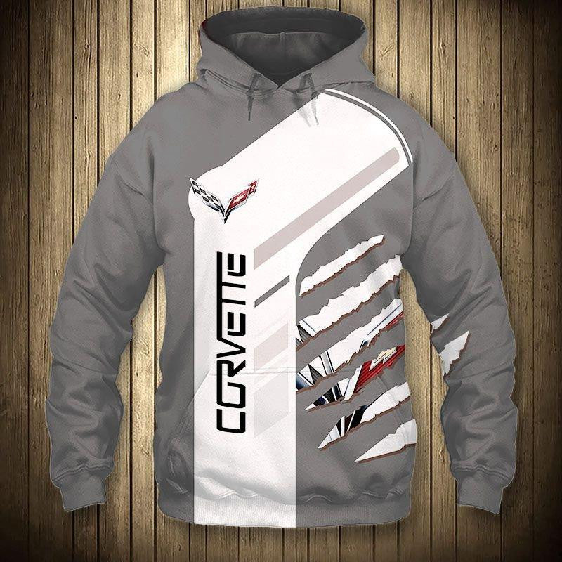 Chevrolet Corvette Sport Car 5k465 Fan Gift Stylist Unisex Cartoon 3d Hoodie Zip Hoodie