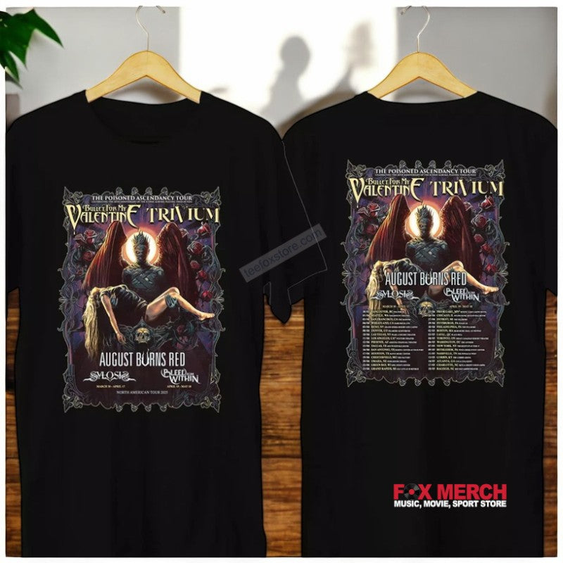 Bullet for My Valentine The Poisoned Ascendancy Tour 2025 Concert T-Shirt, hoodie, long sleeve, sweatshirt and tank top