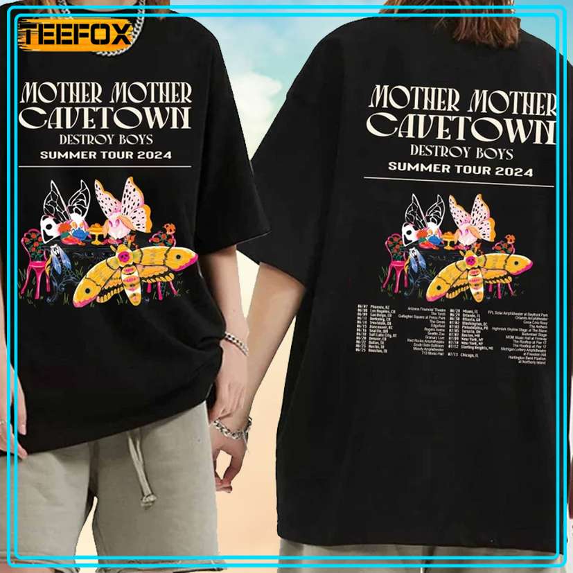 Cavetown and Mother Mother - Destroy Boys Summer Tour 2024 T-Shirt, hoodie, long sleeve, sweatshirt and tank top
