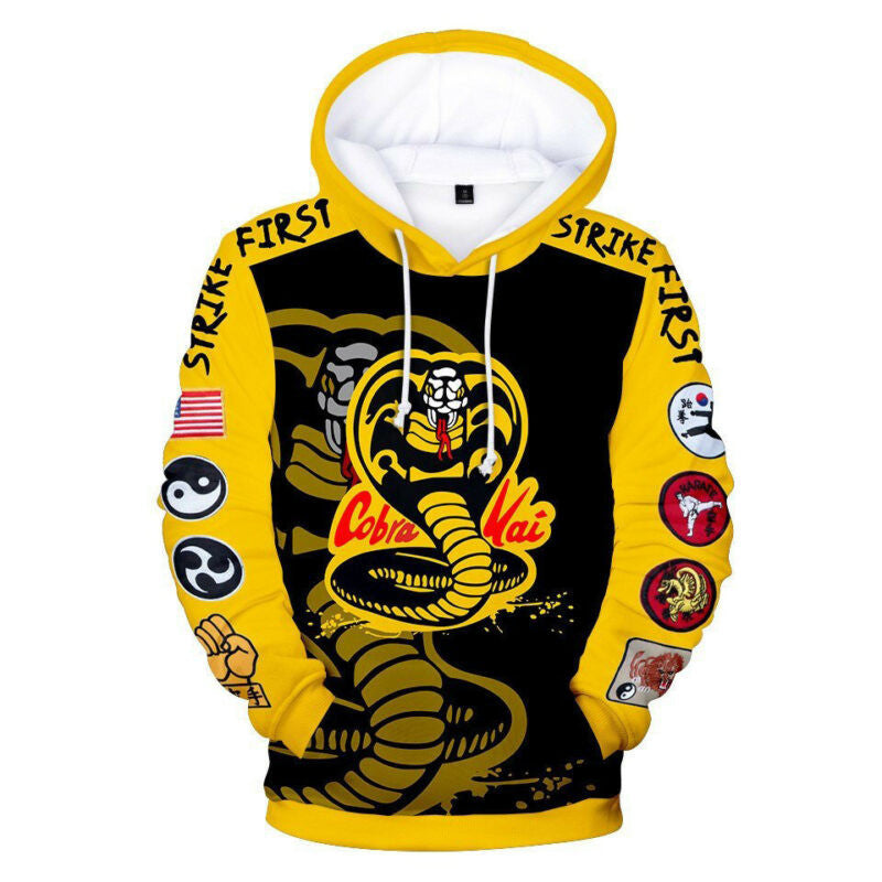 Cobra Kai Dojo 3d Hoodie Zip Hoodie