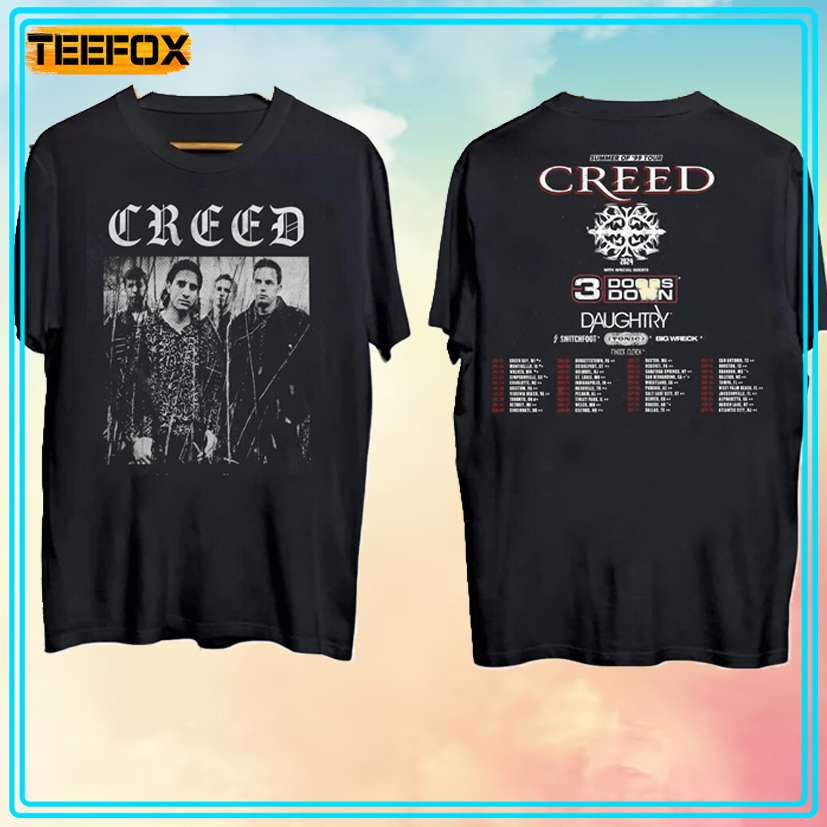 Creed Band Summer of '99 Tour 2024 3 Doors Down T-Shirt, hoodie, long sleeve, sweatshirt and tank top