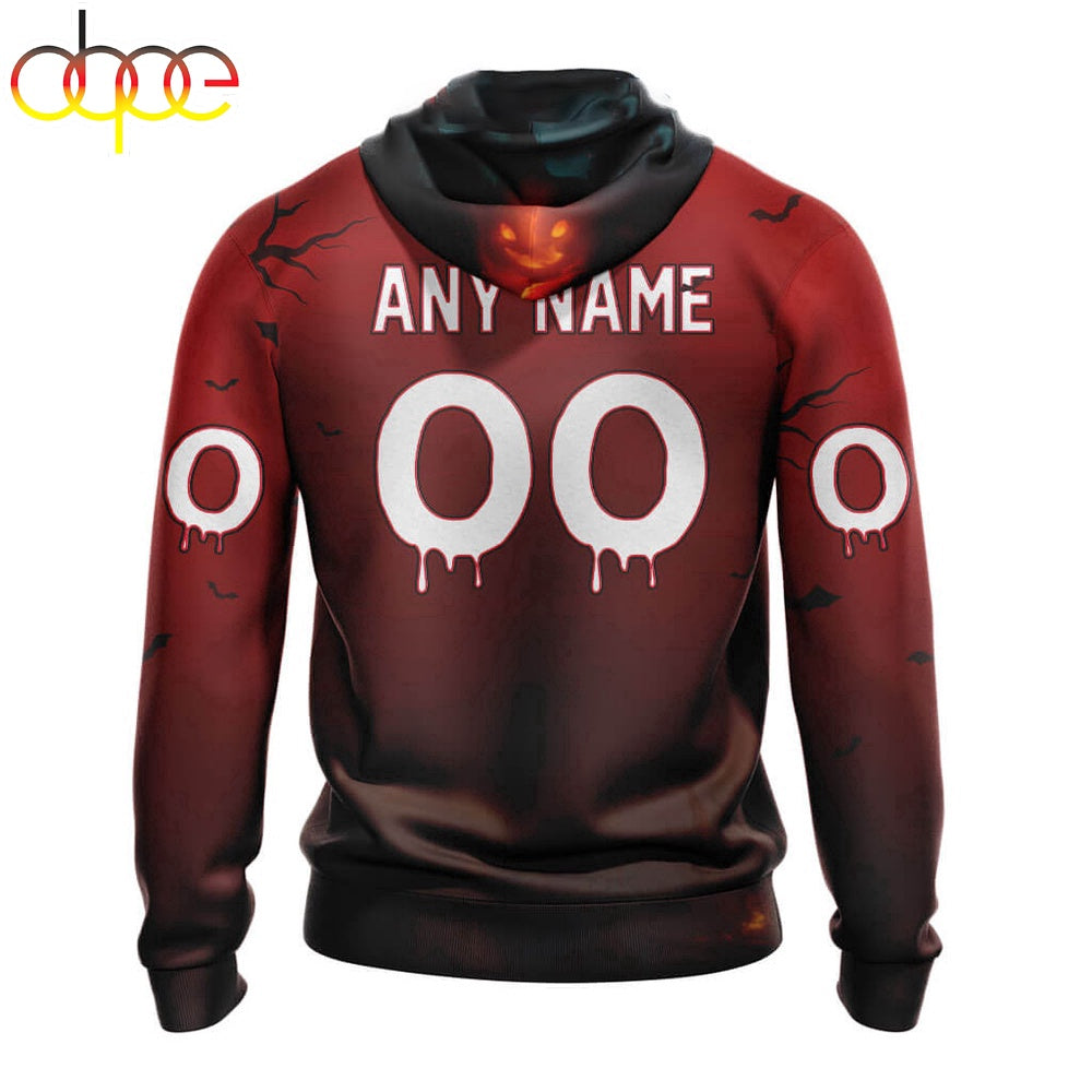 Custom Name And Number Buffalo Bills Horror Terrifier Ghoulish Halloween Day Hoodie