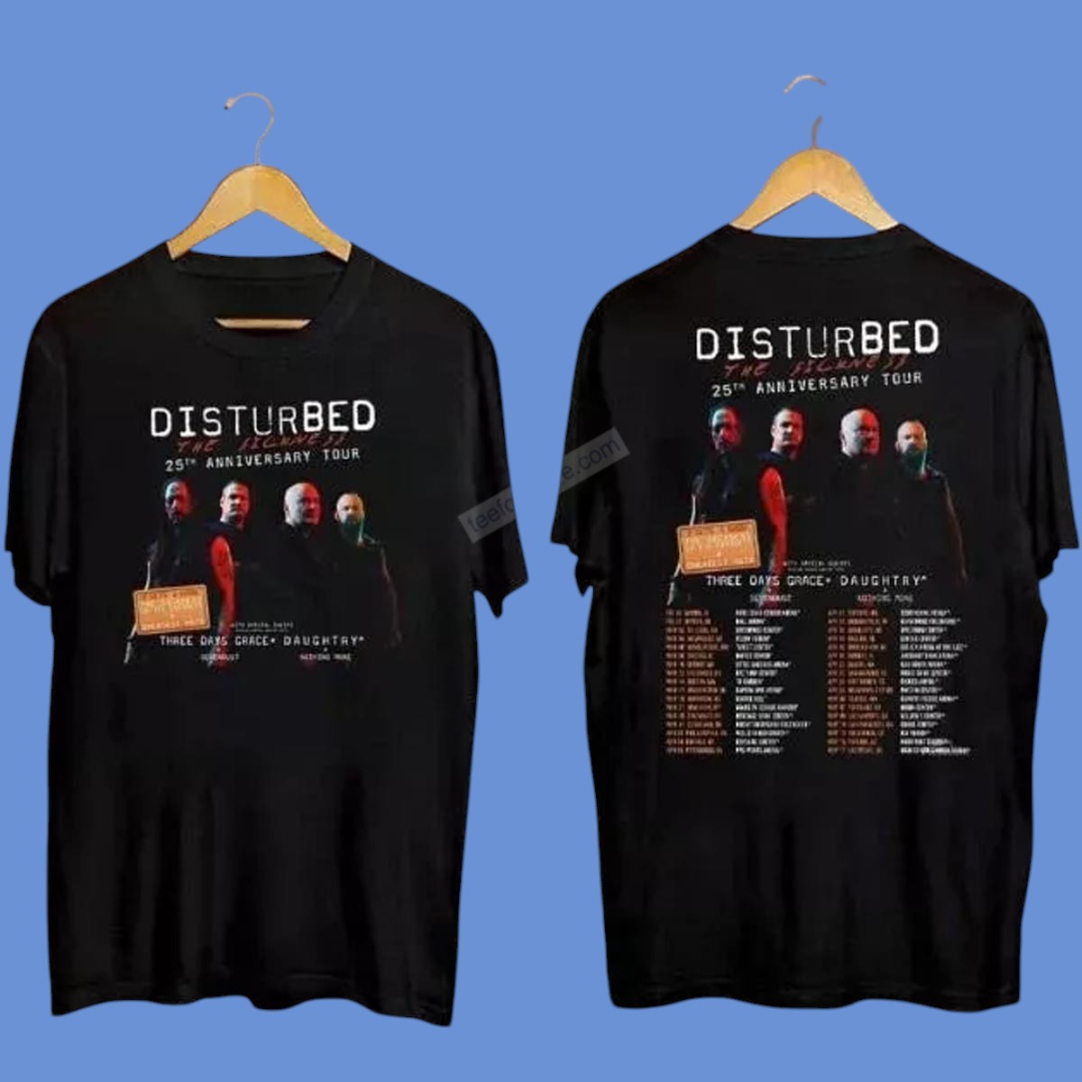 Disturbed The Sickness 25th Anniversary Tour 2025 Shirt For Fans, hoodie, long sleeve, sweatshirt and tank top