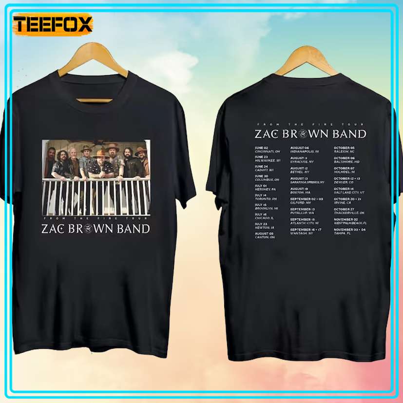 From The Fire Tour Zac Brown Band 2023 T-Shirt, hoodie, long sleeve, sweatshirt and tank top
