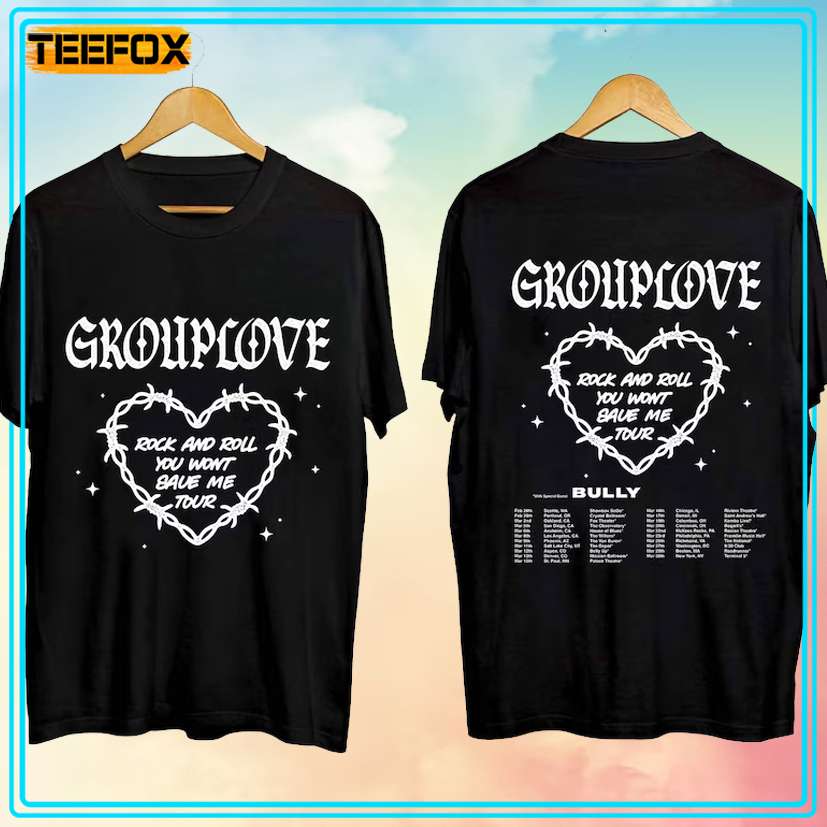 Grouplove And Bully Rock and Roll You Won't Save Me Tour 2024 T-Shirt, hoodie, long sleeve, sweatshirt and tank top