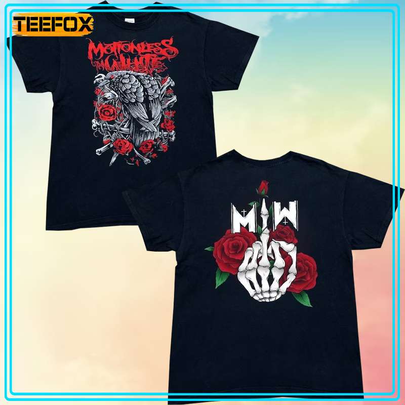 Motionless In White Raven Rose Short-Sleeve T-Shirt, hoodie, long sleeve, sweatshirt and tank top