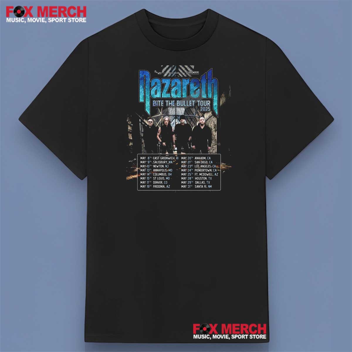 Nazareth Bite The Bullet Tour 2025 Shirt, hoodie, long sleeve, sweatshirt and tank top