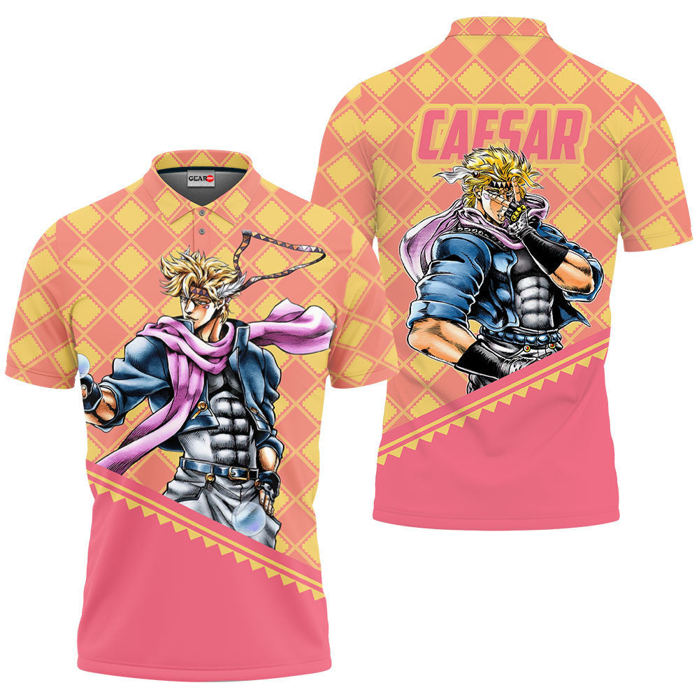Caesar Anthonio Zeppeli Polo Shirt JJBA Anime