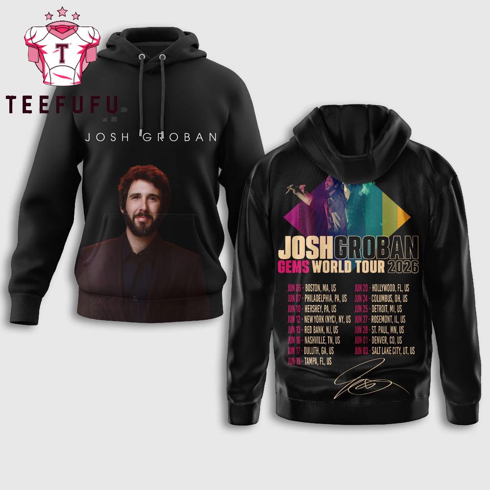 Josh Groban Gems World Tour 2026 Hoodie