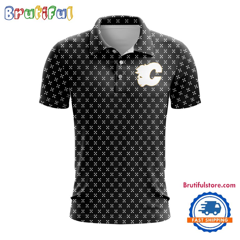 NHL Calgary Flames Hockey Team New Design Polo Shirt